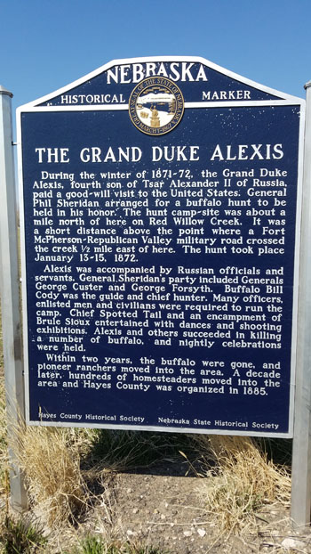 Grand Duke Alexis State Historical Marker